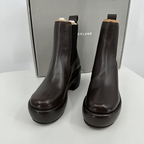 Everlane The Puffa Boot in Dark Brown size 7 Chelsea Ankle 3.25" Chunky Platform - Picture 3 of 12